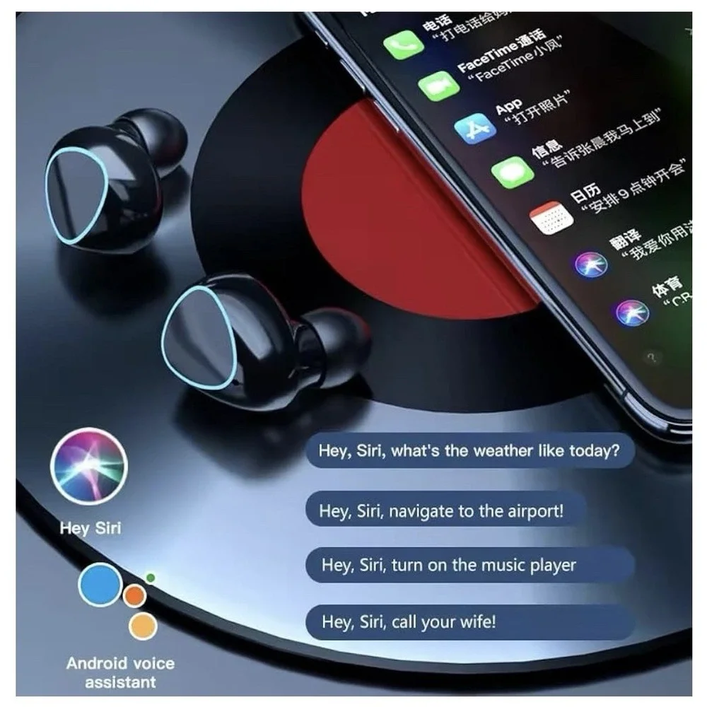 Damix Wireless Bluetooth Earbuds with Microphone, Noise Cancelling